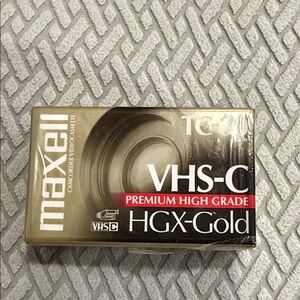 Maxell VHS-C Premium High Grade HGX-Gold Tape